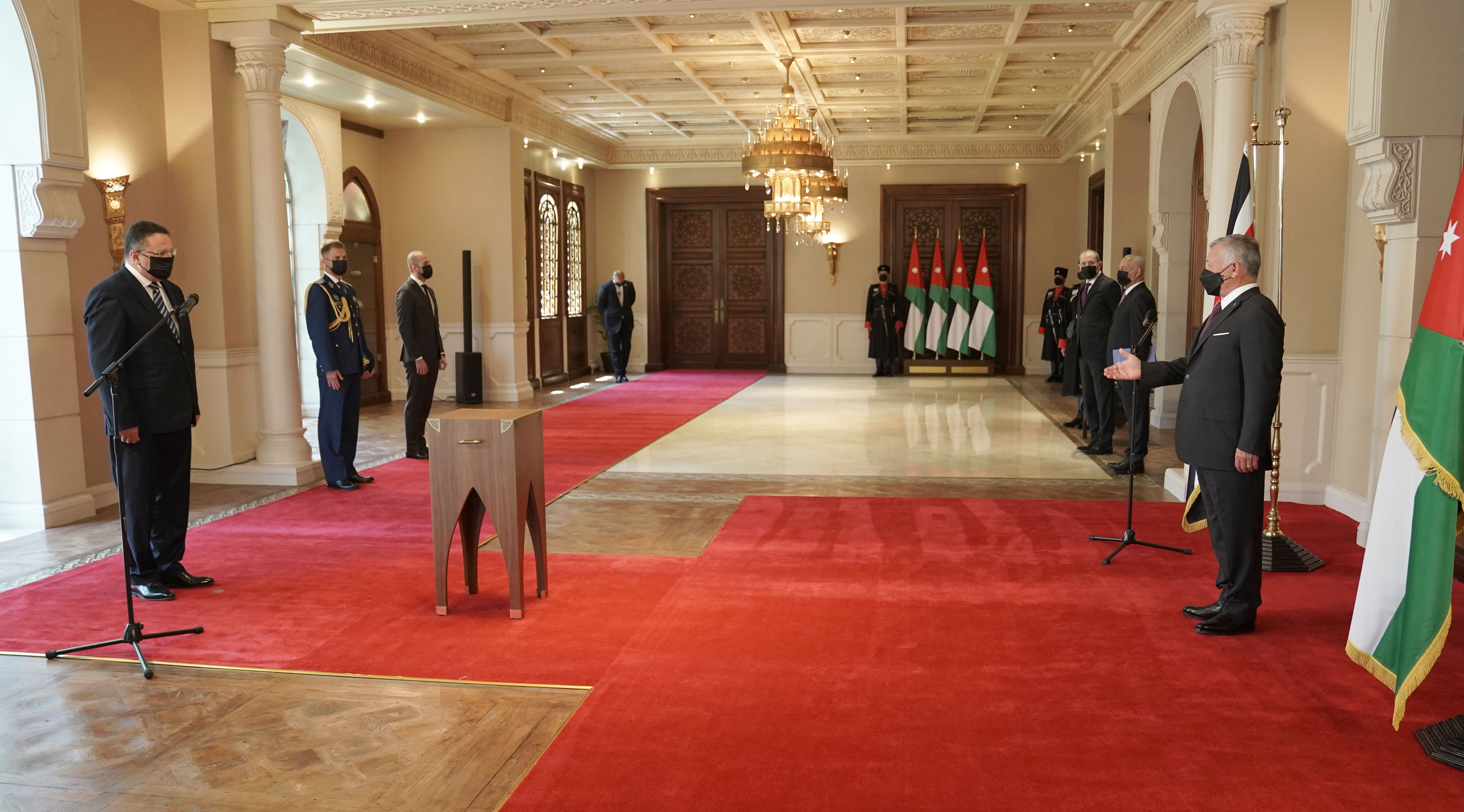 His Majesty King Abdullah II Accepts The Credentials Of A Number Of ...